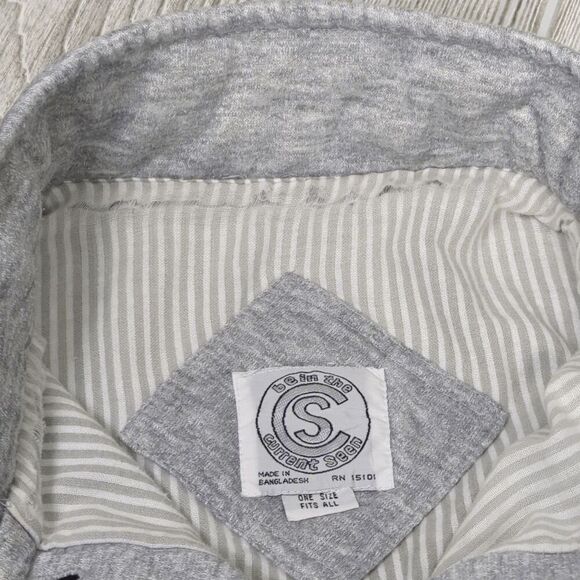 Vintage Be in the Current Seen Men’s One Size Oversized Grey Cardigan Sweater - Picture 5 of 8